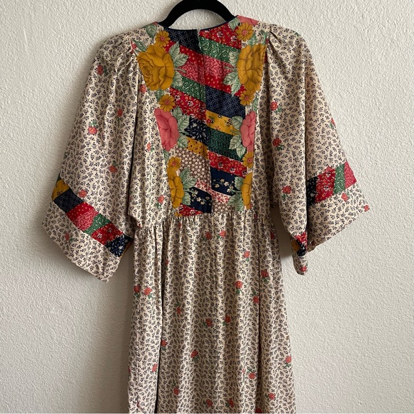 Vintage Just Choon California Prairie Mixed Print Floral Boho Cottagecore Dress - Picture 6 of 16